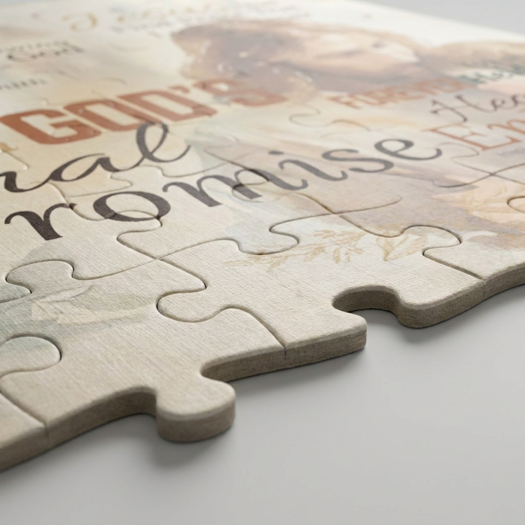 Personalized Sacred Embrace Memorial Puzzle for Him – Eternal Memory Keepsake