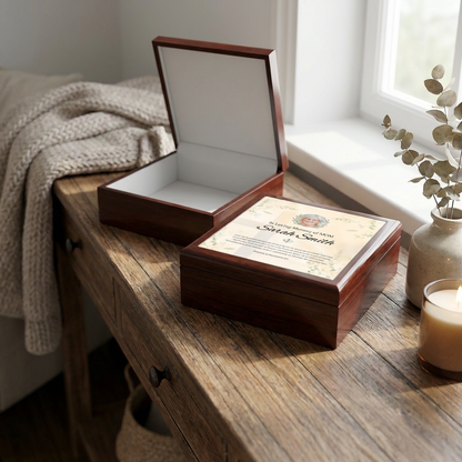Eternal Promise Memorial Keepsake Box | Personalized Christian Gift for Loss of Mother
