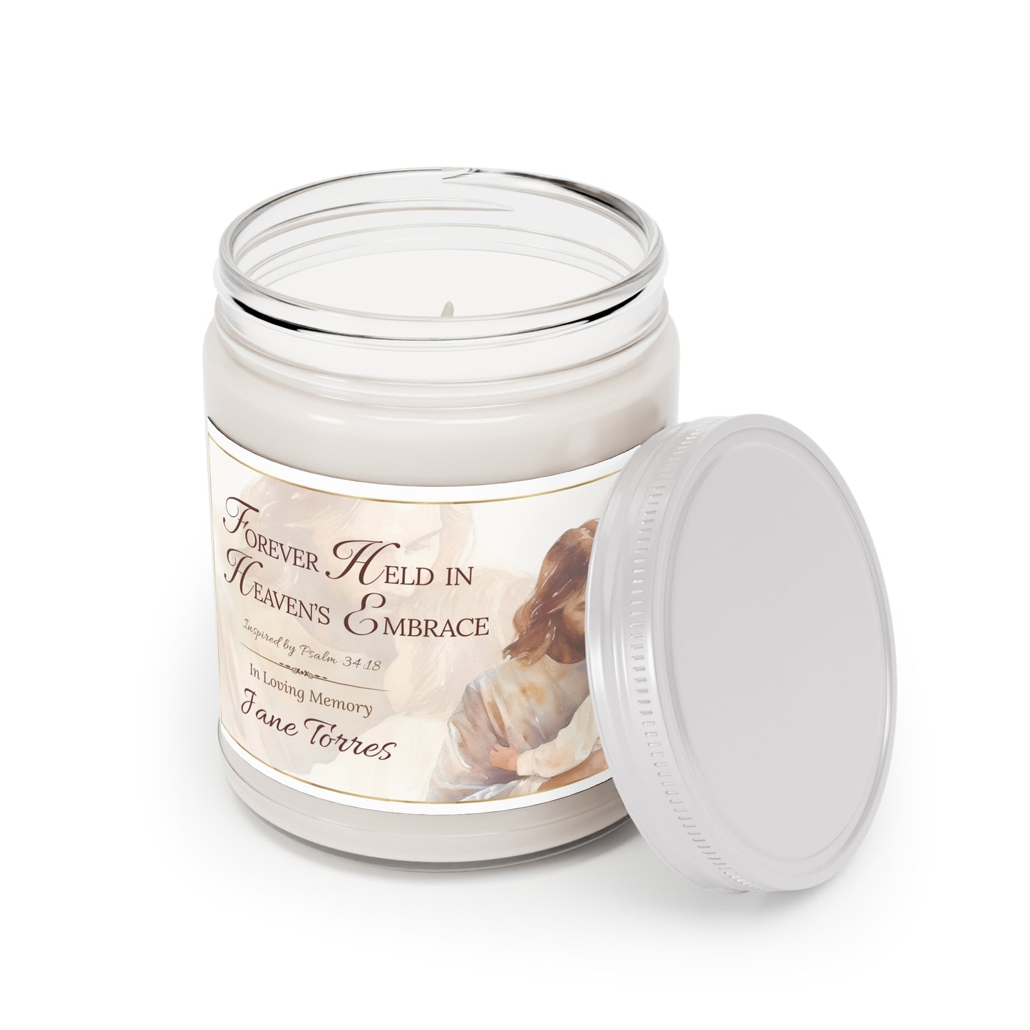 Heaven's Embrace Scripture Memorial Candle - Loss of Daughter