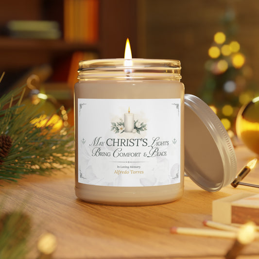 Christ's Light Personalized Sympathy Candle