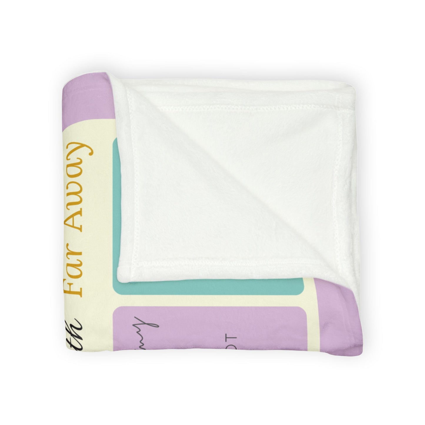 Christ’s Light Memorial Blanket – Lavender & Gold Scripture Design | Personalized Christian Sympathy Gift for Loss of Mother