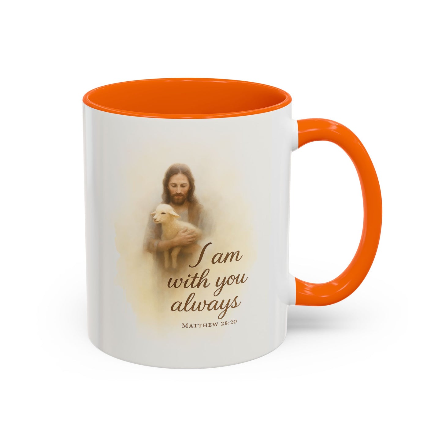 Memorial Accent Coffee Mug - I Am With You Always - Matthew 28:20