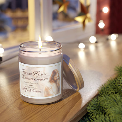 Heaven's Embrace Scripture Memorial Candle - Loss of Father