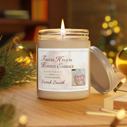 Heaven's Embrace Custom Photo Loss of Mother Candle