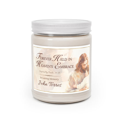 Heaven's Embrace Scripture Memorial Candle - Loss of Son