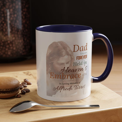 Custom Heavenly Embrace Memorial Mug | Loss of Father