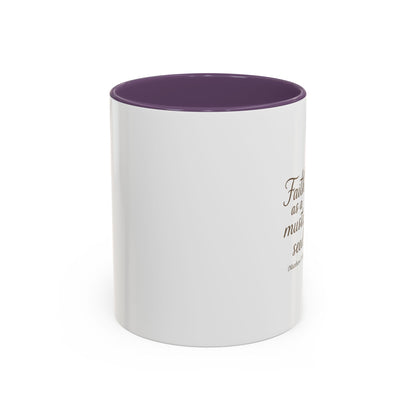 Memorial Accent Coffee Mug - Faith as a Mustard Seed - Matthew 17:20