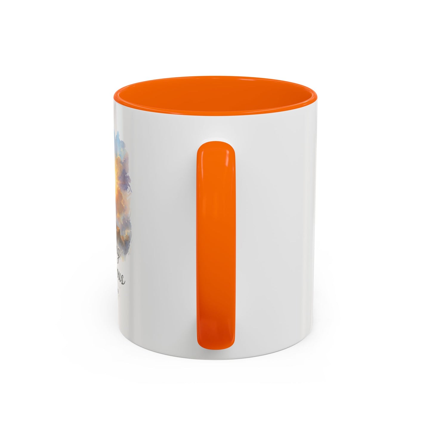 Memorial Accent Coffee Mug - Be Strong and Courageous - Joshua 1:9