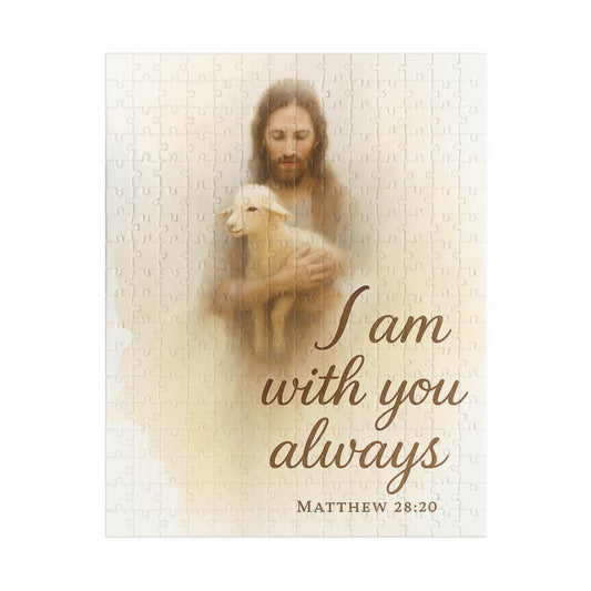 Watercolor Jesus Puzzle - Heavenly Reunion Bible Verse Memorial Gift