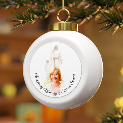 Memorial Christmas Ball Ornament, Personalized Eternal Journey Together Keepsake, Eternal Memory Holiday Decor