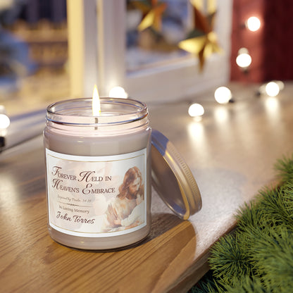 Heaven's Embrace Scripture Memorial Candle - Loss of Son